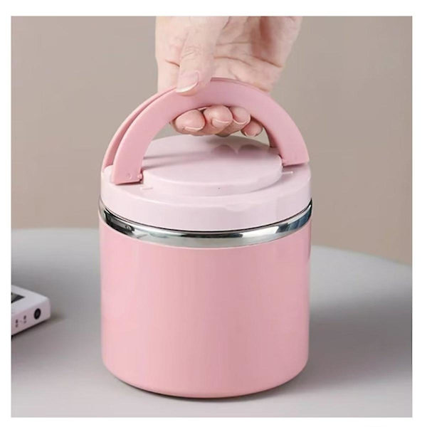 Termos för varm mat Barn Lunchbox Matbehållare Barn Läcksäker isolerad Lunchbox behållare, rosa