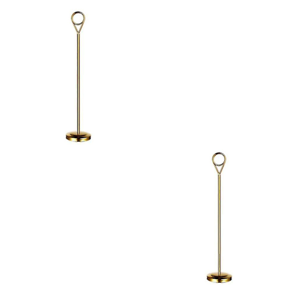 1/2/3/5 Bordnummerholder i rustfrit stål, skilteholder, fotostativ til Gold 25cm 2PCS