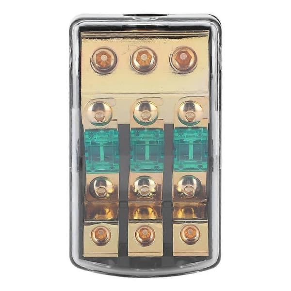 0/2/4 Gauge ind til 4/8/10 Gauge ud 60A 3-vejs Mini ANL sikringsholder distributionsblok til billydsystem