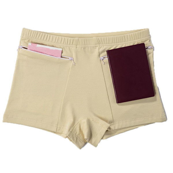 Damshorts Säkerhetsbyxor BEIGE XXXL