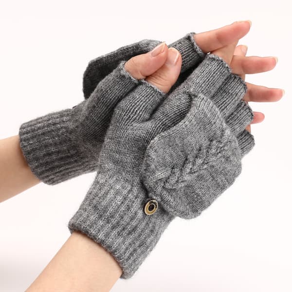 #Strikkede handsker foldbare vanter foldbare handsker med varme#