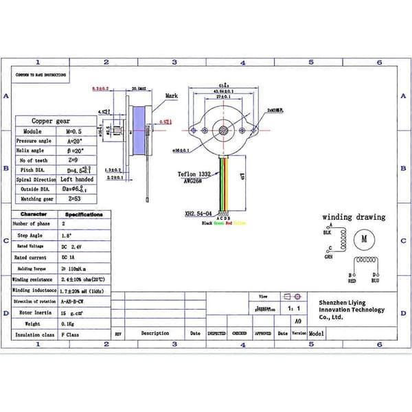 Til X1/P1-serien ekstrudermotor 36 cirkulær stepmotor 9-tands spiralgear til X1/X1C/P1P/P1S