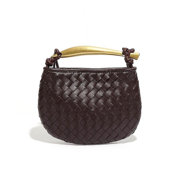 Mini Punottu Sardiinilaukku Naisten Olkalaukku Crossbody-laukku Käsilaukku B1679 Purple