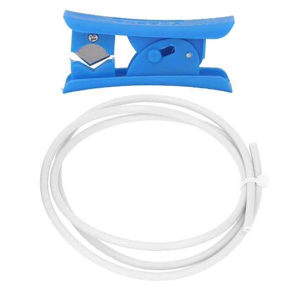 3D-skriver PTFE-rør 3 meter varmebestandig 3D-skriver tilbehørssett med rørkutter for 1,75 mm filament hvit