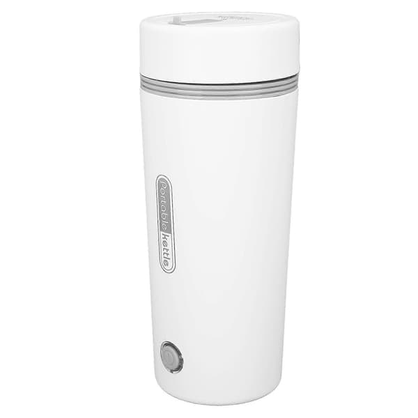 Bærbar elektrisk vannkoker i rustfritt stål for melk, kaffe, te, 350 ml for bilreise, EU-plugg 220V