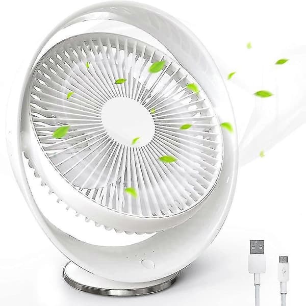 USB-opladning efterårsblade bordventilator