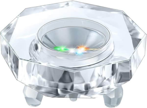 Krystal LED-lysbase til 3D-krystaludstilling oplyst piedestal