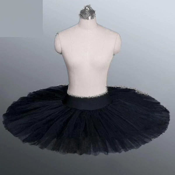 Professionel Fad Tutu Sort Hvid Rød Ballet Dansekostume Til Kvinder Tutu Ballet Voksen Ballet Dansenederdel Med Undertøj Black XXL