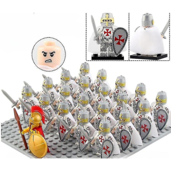Sotilashahmojen rakennuspalikat Muinaisen Rooman Soturi Sarja Spartan Soturi Tiililelu Puzzle-lelu 383