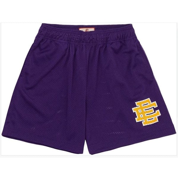 Eric Emanuel Shorts Ee Shorts Sport Pustende Mesh Bukser Ee Basic Short Løse Fitness løpeshorts for menn kvinner PURPLE M qd