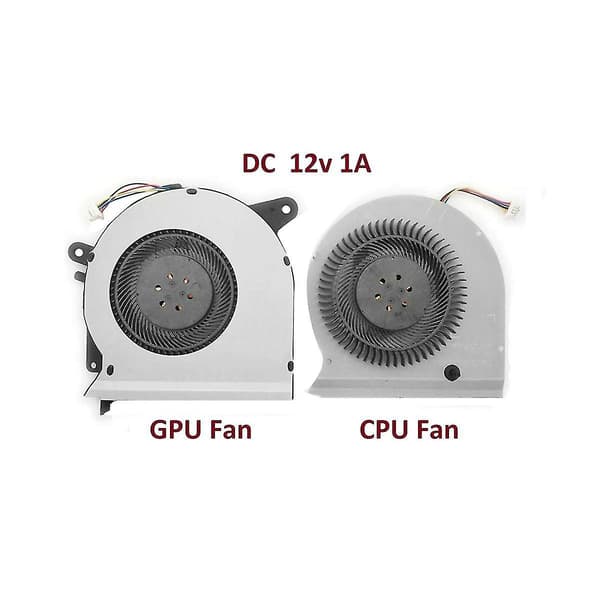 2 stk CPU + GPU kjølevifte for Strix Gl503 Gl503v Gl503vd Fx503vd Fx503 12V