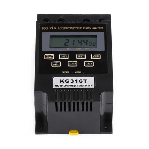 LCD Digital Mikrocomputer Kontrol Strøm Timer Afbryder Tidsrelæ (AC110V)
