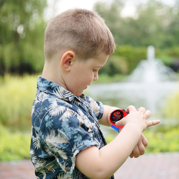 Kids Watch,Projector Digital Wrist Watch,Cartoon Projection Watch, Kids Projector Watch with 20 Projection Patterns,Projector Spiderman Watch for K qd