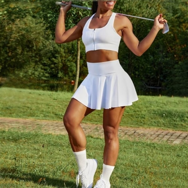 Løbeshorts Tenniskjole HVID XXXL white qd white XXXL