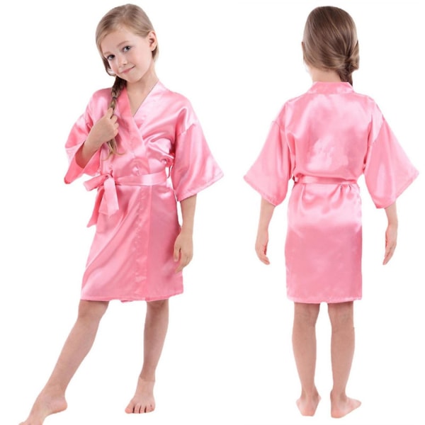 Silk Stain Ren Kimono Bröllopsrock Kimono Robes Sovkläder ------ Vattenmeloner storlek 10