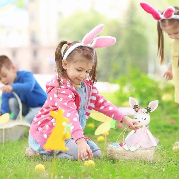 Ballerina Doll Easter Plush Bunny Easter Animal Plush Toy