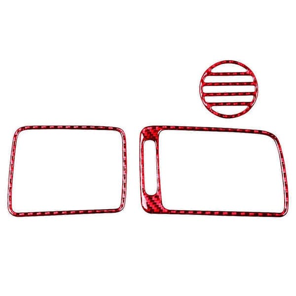 3 stk. til 8. generation 2006-2011 rød kulfiber cover trim