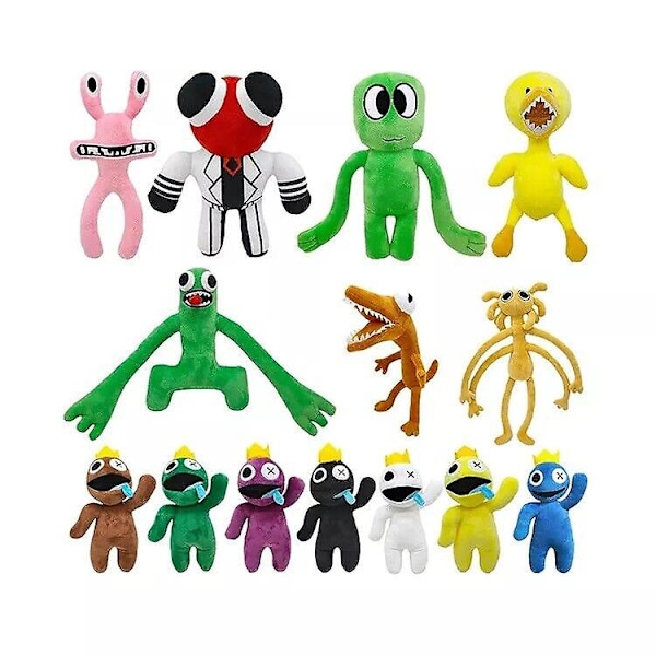 Roblox Rainbow Friends - Pehmolelu, Piirretty Pelihahmo, Täytetty Nuken, Lasten Joululahja White ghost skull 20cm