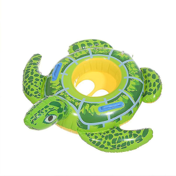 Skildpadde Pool Float Oppustelig Badering med Sæde til Børn