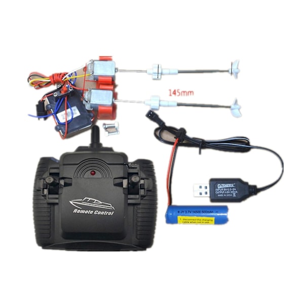 RC Båt Modell Båtsett Aksel+sokkel+motor+propell+kontroller+mottaker Sett Fk-hhny 145MM