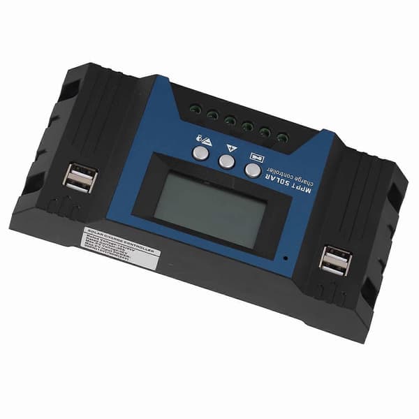 12V 24V Solar ladekontroller regulator 4 USB-porter 5V 2.5A Parameter justerbar LCD-skjerm for hjem RV Båt 30A