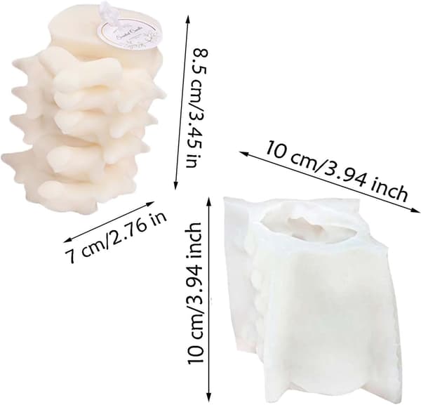 Mennesker Kotor Resin Støpeform 3D ryggmargsbenform