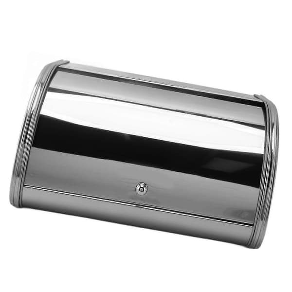 Brødboks Liten Flat Side Oppbevaringsboks i Metall for Brød Kake Smultring Kjeks Mat Servise Speiloverflate