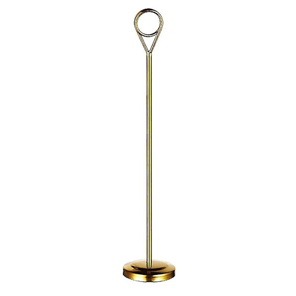 1/2/3/5 Bordnummerholder i rustfrit stål Skiltholder Fotostativ Til Gold 25cm 1 Pc