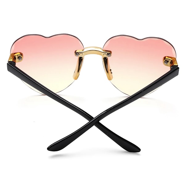 Nya hjärtlösa solglasögon Oceanlinser UV 400 skydd Söta barn/vuxna solglasögon utomhusresor glasögon för flickor pojkar qd Glasses Chain