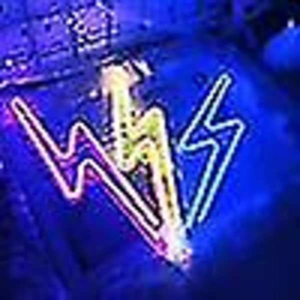 Neonkyltti Salama LED Neon Seinä Yövalo Paristo Lightning1-Pruple