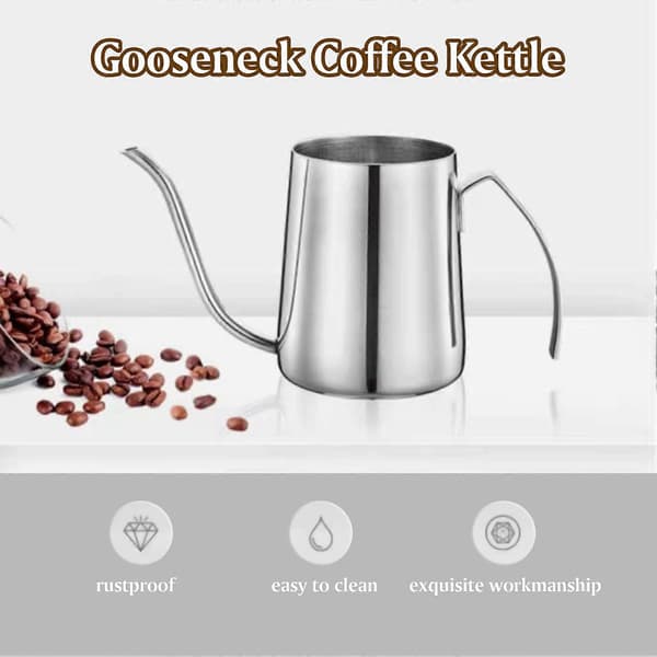 350 ml kaffekande i rustfrit stål med svanehals til pour-over kaffe og te