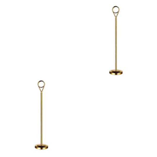 1/2/3/5 Bordnummerholder i rustfrit stål, skilteholder, fotostativ til Gold 25cm 2PCS