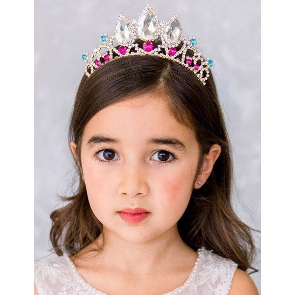 Tiara pienille tytöille, lasten mekko-up qd