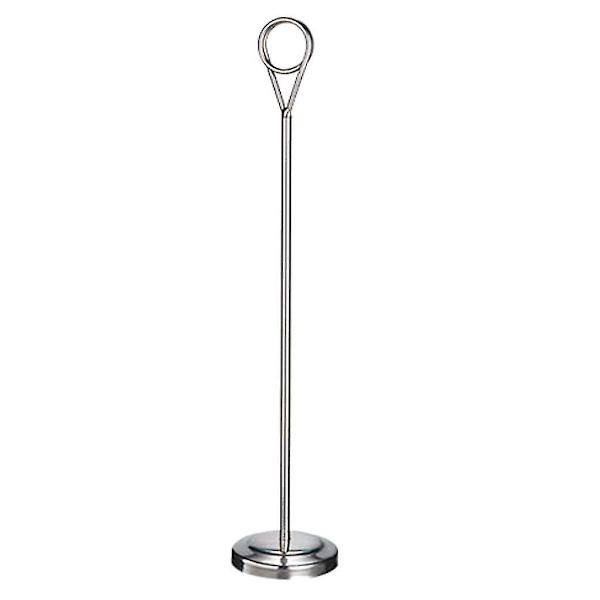 1/2/3/5 Bordnummerholder i rustfrit stål Skiltholder Fotostativ Til Silvery 35cm 1 Pc