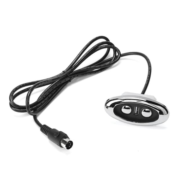 LED-bakgrunnsbelysning 2-knapps elektrisk sofa håndkontrollbryter sofakontroller med USB-port inngang 12-29V USB-utgang 5V2A