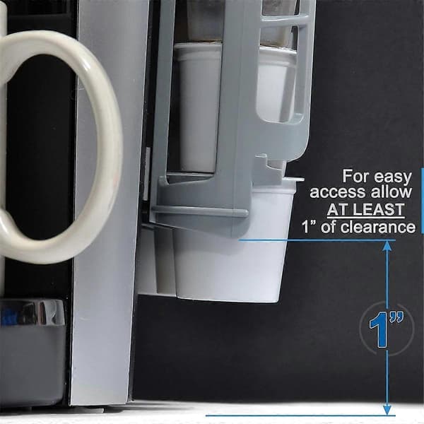 2 stk. kaffekapselholder sidemonteret til K Cup-kapseldispenser til enkeltkaffemaskiner, grå
