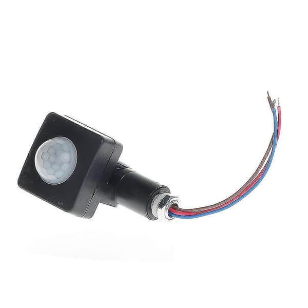 AC85-265V IP65 Bevegelsessensor Justerbar PIR-bryter Ultratynn LED-lys PIR Utendørs Bevegelsessensor De
