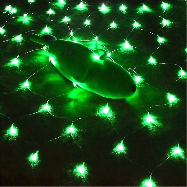 LED Net Lyskæde IP65 6mx4m 3mx2m LED Fleksibel Net Fe Lyskæde 880LED 200LED Mesh Kæde Green