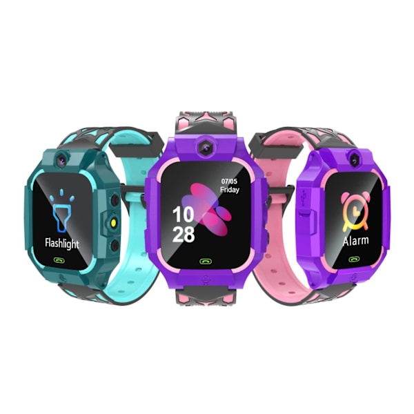 Børne 4G Smart Watch GPS WIFI Videoopkald SOS Vandtæt Børne Smart Watch Kamera Lokation Green