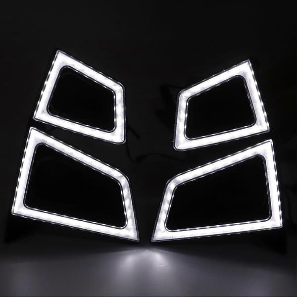 12V LED DRL Blinklys Tåkelys Hvit Gul 4555LM 50008000k Erstatning for ISUZU Dmax Pickup 2020 2021