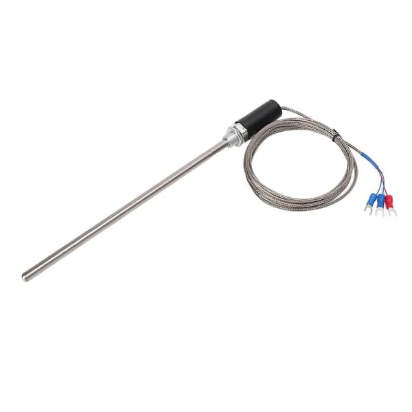 M12 Probe Termoelement PT100 Rustfrit Stål Temperaturføler Probe 200mm 0-400C2m