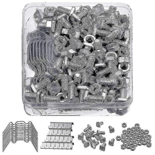 400 stk. drivhus reparations sæt inkl. 100 glasclips med wire clips 100z overlap clips og 100 gree