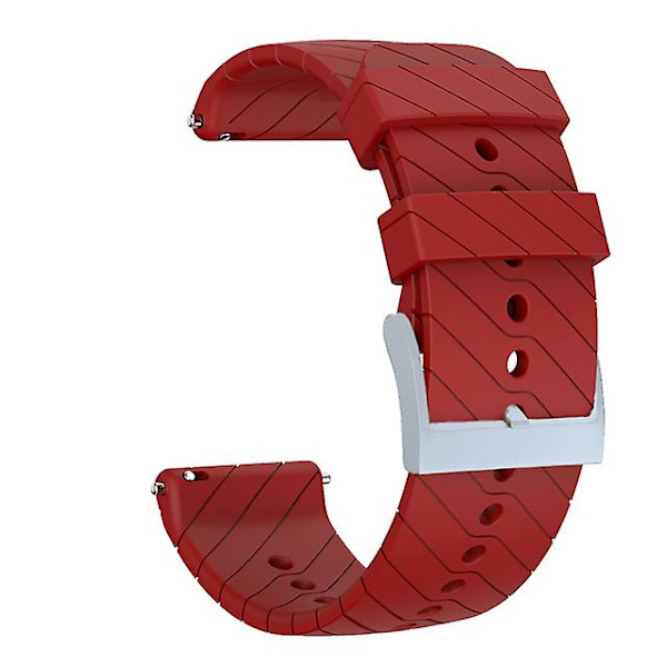Til Suunto 9 Baro 9 Spartan Silikonerem Suunto 7 D5 Sports Smart Watch Udskiftningsrem red 24mm