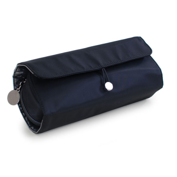 Kokoontaitettava laukku ammattimaisille matkoille meikkisiveltimille black