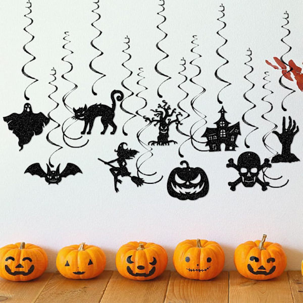 Spøgelsesagtige Halloween-spiraler: Spøgelser, katte og hekse