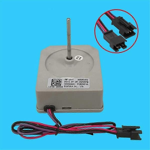 DC-motorventilator til dobbeltdørs køleskab, ventilator ZWF-10-2 B03081032 DC13.2V 2W