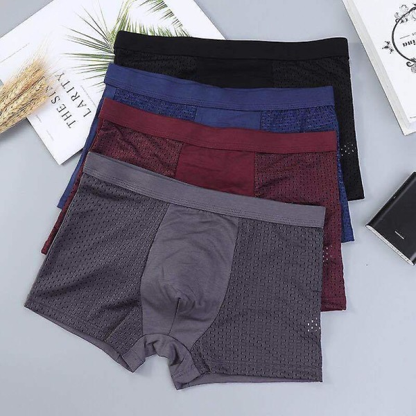 Nya Boxhero Bamboo Fiber Boxer - För All-Day Comfort Boxhero Herr Underkläder XXXL jujube red