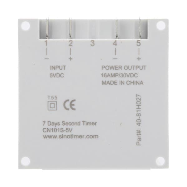 Liten typ 7 dagars programmerbar digital display timerbrytare 1S~168h 5VA (5V DC)