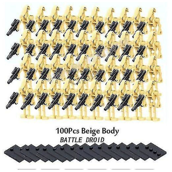 Star Wars Battle Droidit Rakennuspalikkasarja Mini Toimintahahmot Nukke Minifiguurit Lelut Työpöydän Koriste TAO 100pcs