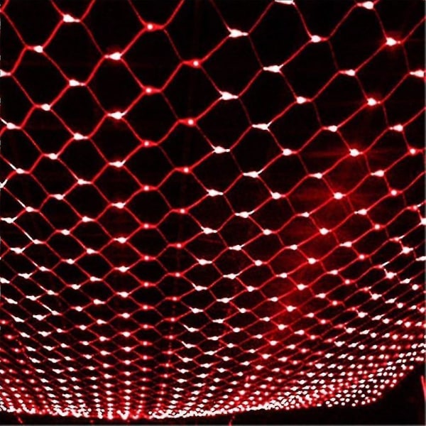 LED Net Lyskæde IP65 6mx4m 3mx2m LED Fleksibel Net Fe Lyskæde 880LED 200LED Mesh Kæde Red